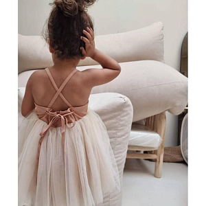 Платье принцессы Mrs. Ertha "Rosie Nude", кремовое